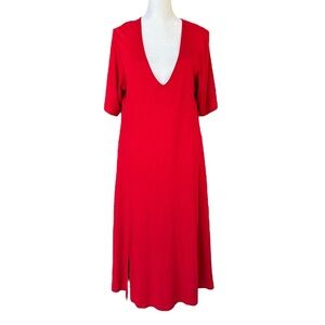 Universal Standard Form & Line Dress with Slit Red XS (10-12)